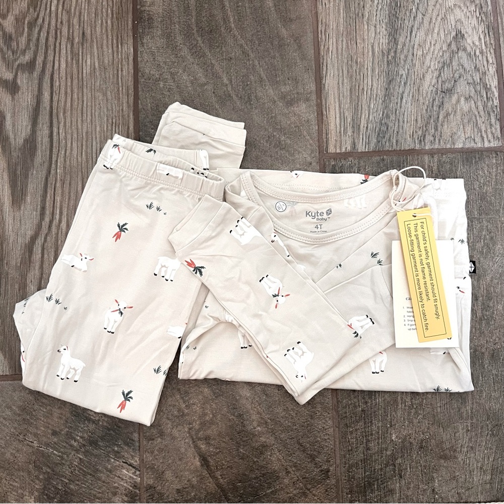 Kyte Baby Toddler Pajamas in Goat